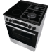 Голяма готварска печка  Gorenje GKC6C60XT, 71л, комбинирана, стъклокерамична